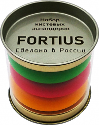 Набор кистевых эспандеров FORTIUS 3шт. (20, 30, 40 кг), тубус