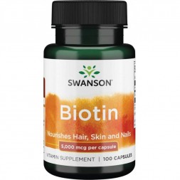 Swanson Biotin 5000 (30, 100 капс)