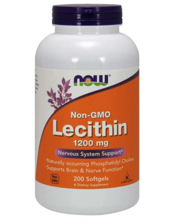 Lecithin 1200mg NOW  (100, 200 капс) 