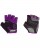 Перчатки для фитнеса SU-113, черный/фиолетовый/серый Starfit