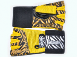 Перчатки тренировочные для тяжёлой атлетики без пальцев, материал: кожа, ткань. Размеры S - XL
