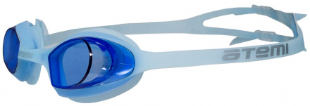 Очки для плавания Atemi, силикон (голубой), N8203