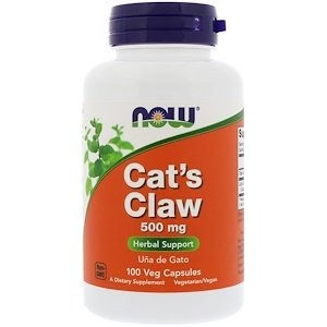 Cat&#039;s Claw 500 mg (Кошачий коготь)  NOW Foods  (100 капс)