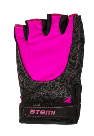 Перчатки для фитнеса Atemi, черно-розовые, AFG06P