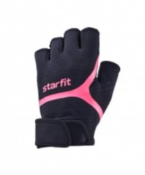 Перчатки для фитнеса WG-103, черный/ярко-зеленый; черный/малиновый; черный/фиолетовый Starfit
