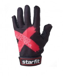 Перчатки для фитнеса WG-104, черный/красный; черный/мультицвет Starfit 