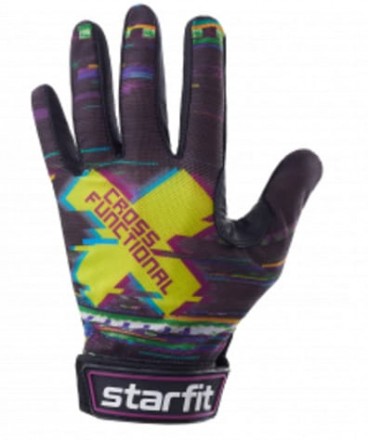 Перчатки для фитнеса WG-104, черный/красный; черный/мультицвет Starfit 