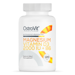 OstroVit Magnesium + Vitamin D3 2000 IU + B6 (120 табл)