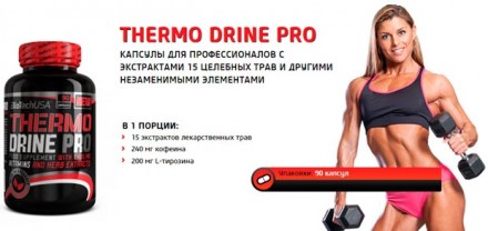 Thermo Drine PRO  BioTech USA (90 капс)