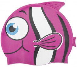 Шапочка для плавания силиконовая &quot;Рыбка&quot; YS (розовая)