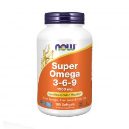 Super Omega 3-6-9 1200 мг NOW (180 капс)
