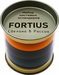 Набор кистевых эспандеров FORTIUS 3шт. (40, 50, 60 кг), тубус