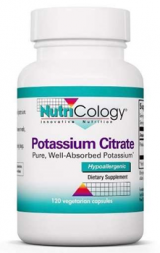 NutriCology Potassium Citrate 99mg 2% 120капс.