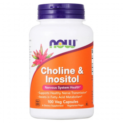 Choline &amp; Inositol 500 мг NOW (100 капс)