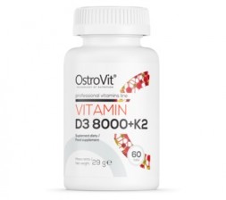 Vitamin D3 8000 + K2 OstroVit (60 табл)