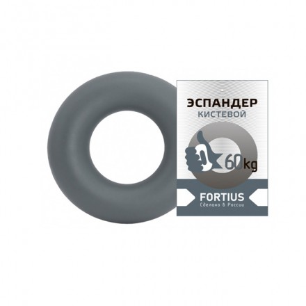 Эспандер-кольцо FORTIUS 60 кг, серый