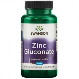 Swanson Zinc Gluconate 50mg (250 капс)
