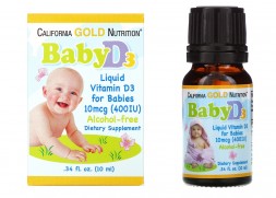 California Gold Nutrition Baby Vitamin D3 (10мл)