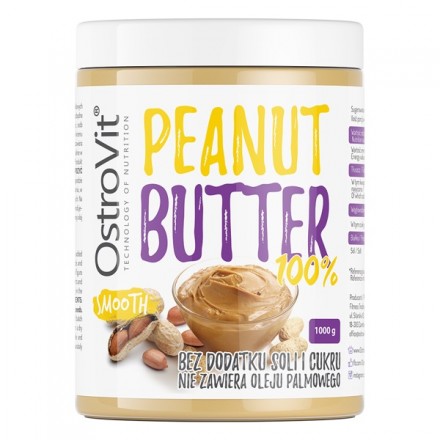 100% Peanut Butter Smooth OstroVit (1000 гр) 