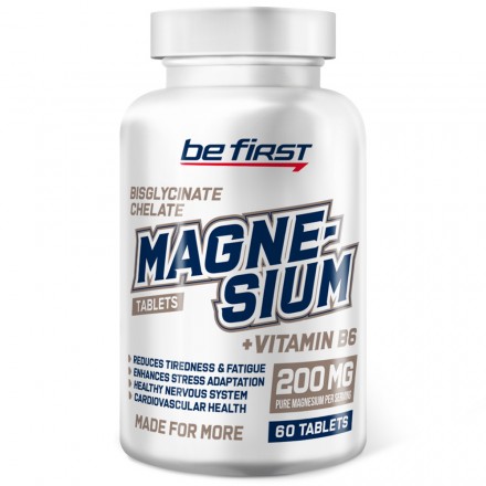 Be First Magnesium bisglycinate chelate + B6 (60 табл)
