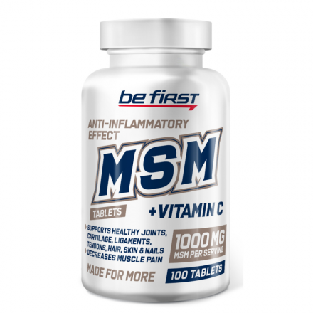 MSM 1000mg + Vitamin C Be First (100 табл)