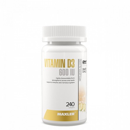 Vitamin D3 600IU Maxler (240 капс)