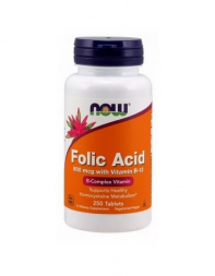 NOW FOODS Folic Acid 800mcg (250 капс)
