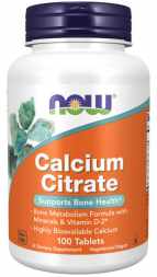 NOW FOODS Calcium Citrate w/min (100 таб.)