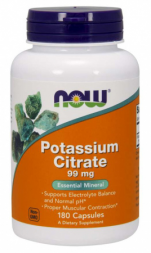 NOW FOODS Potassium Citrate (180 капс)