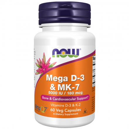 NOW Mega d-3 &amp; MK-7 (60, 120 капс)