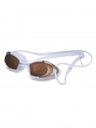 Очки для плавания Atemi, силикон (бел/оранж), N9101M
