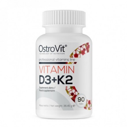  Vitamin D3+K2 OstroVit (90 табл)