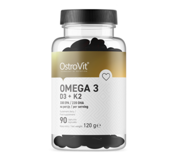 Omega 3 D3 + K2 Ostrovit (90 капс)