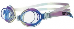 Очки для плавания Atemi, дет,PVC/силикон (гол/сирен/бел), S304 