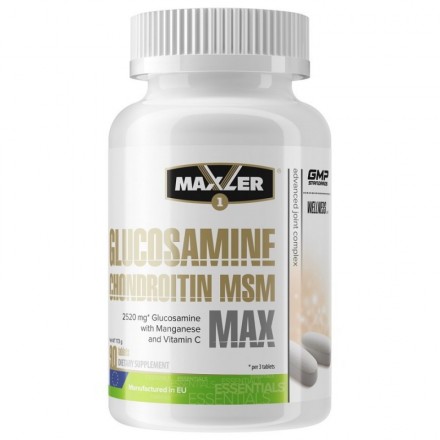 Glucosamine Chondroitin MSM Max Maxler (90табл) 