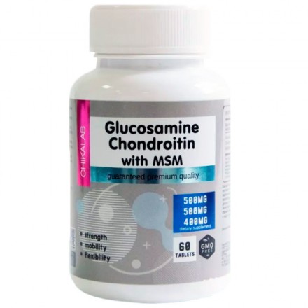 Glucosamine Chondroitin MSM Collagen Chikalab (60 табл)
