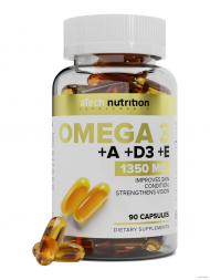 Omega 3 + D3 + A + E Atech (90,120 капс)