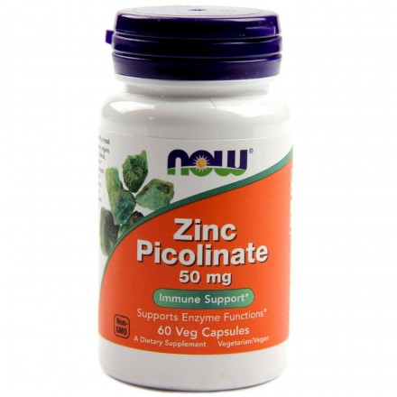 NOW ZINC PICOLINATE 50 mg (60 капс)  