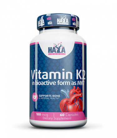  Vitamín K2 Mk7 100mcg Haya Labs (60 капс)