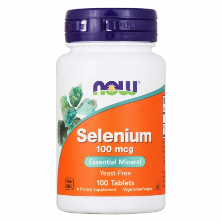 Selenium 100 mcg NOW (100 табл)