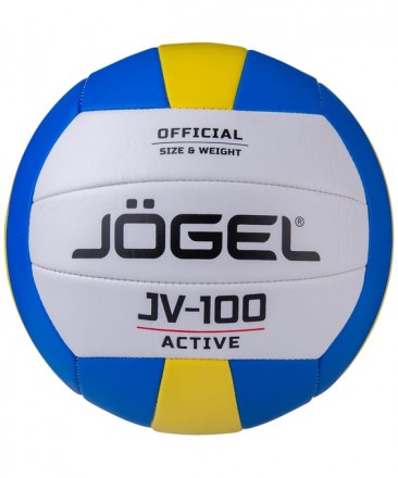 Мяч волейбольный JV-100, синий/желтый; синий/мятный Jögel