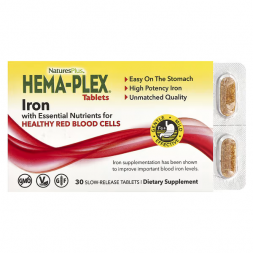 Hema-Plex Nature's Plus коробка 30 таблеток медленного действия