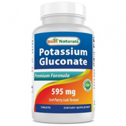 Best Naturals Potassium Gluconate 595mg 120табл.