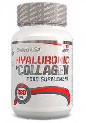 HYALURONIC &amp; COLLAGEN (Гиалуроновая кислота и коллаген) BioTech USA (30 капс)