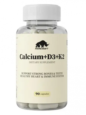 Calcium+D3+K2 Prime Kraft (90 капс)