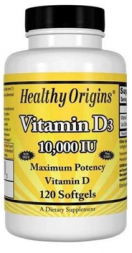 Healthy Origins Vitamin D3 10000IU 120капс.