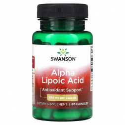Alpha Lipoic Acid 300 mg Swanson (60 капс)