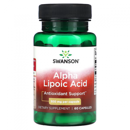 Alpha Lipoic Acid 300 mg Swanson (60 капс)